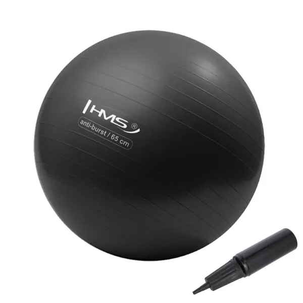 Gymnastický míč HMS YB02N 65 cm černý Cenově Výhodný