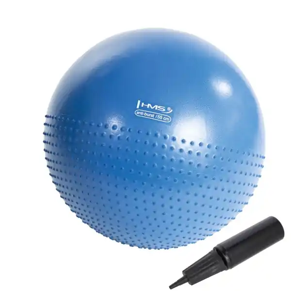 Masážní gymnastický míč HMS YB03N 55 cm modrý Koupit Online
