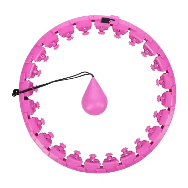 Masážní hula hoop FH01 se závažím fialová Omezená Nabídka