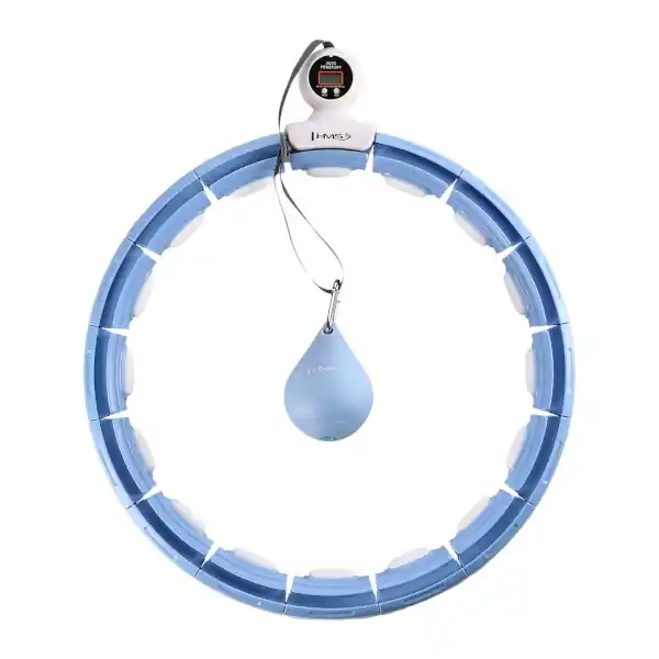 Víkendová Akce Masážní hula hoop HMS HHM15 se závažím, magnety a počítadlem modrá