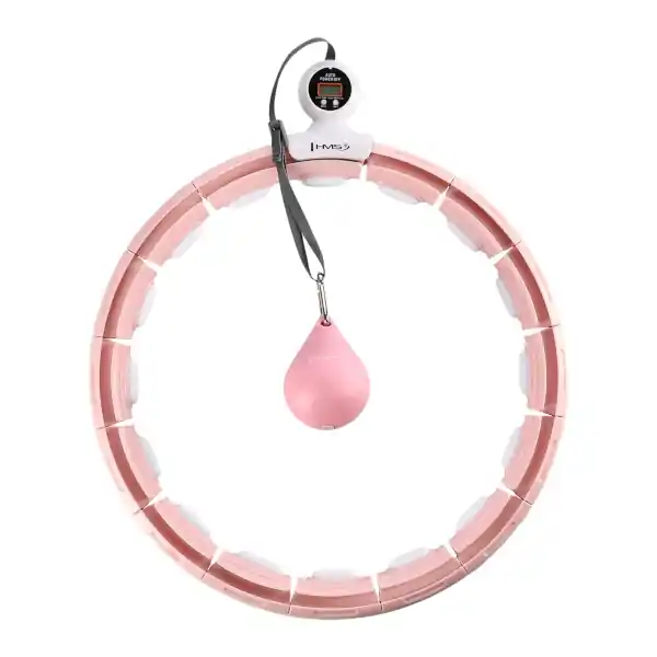 Masážní hula hoop HMS HHM15 se závažím, magnety a počítadlem růžová Nejprodávanější