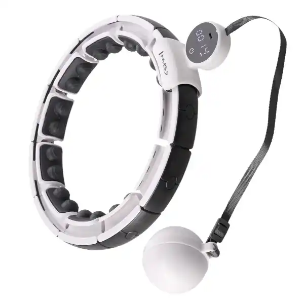Nakupujte Hned Masážní hula hoop HMS HHM16 se závažím, magnety a počítadlem bílá