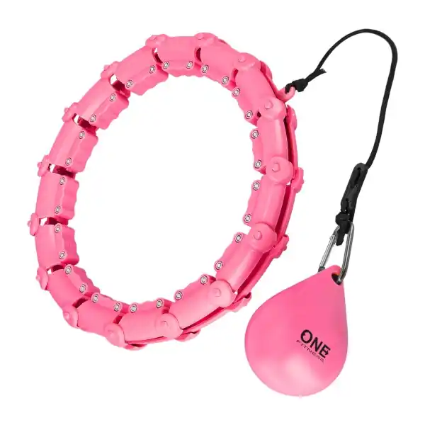 Masážní hula hoop ONE Fitness OHA02 se závažím růžová Odeslání Ihned