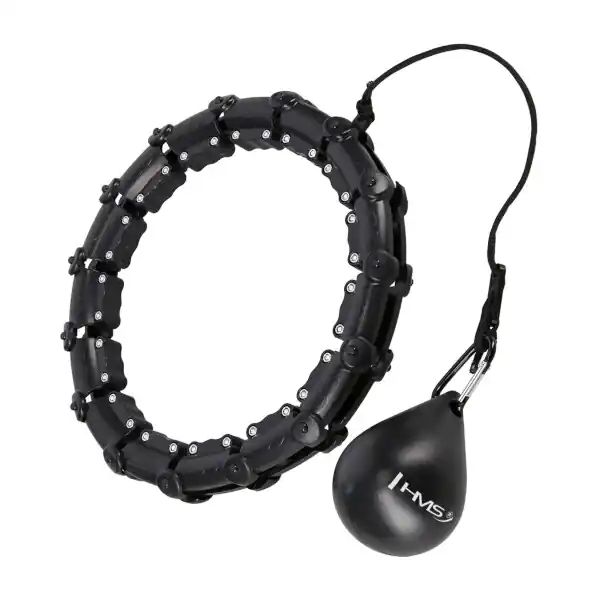 Novinka Masážní hula hoop HMS HHW02 se závažím černá