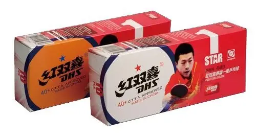 Míčky DHS* stolní tenis plast CELL FREE DUAL D*40 balení 10 ks ŽLUTÉ Výhodná Nabídka