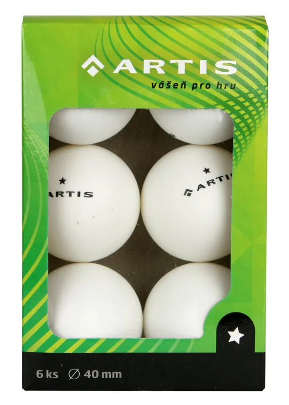Míčky na stolní tenis ARTIS 1* - 6 ks Cenový Hit