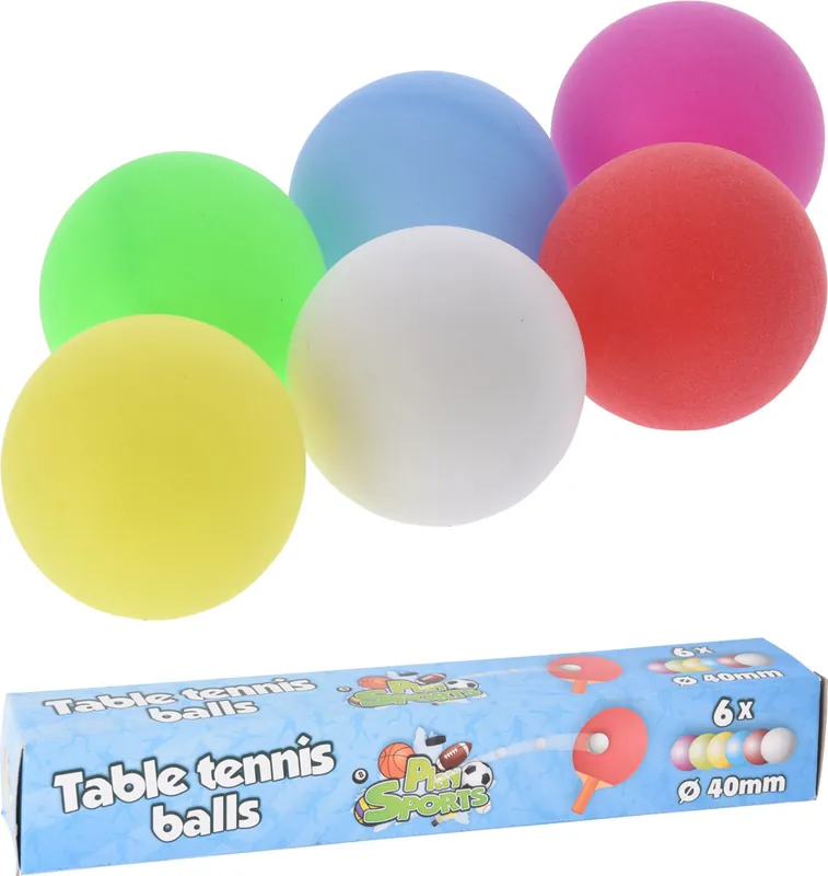Kup Teď Míčky na stolní tenis barevné 6 ks
