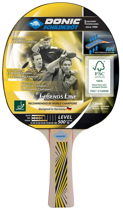 Levný Pálka na stolní tenis DONIC Legends 500
