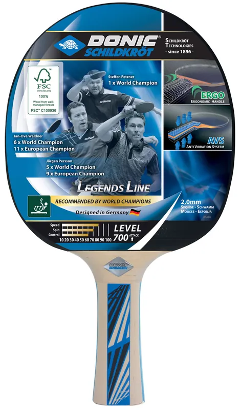 Pálka na stolní tenis DONIC Legends 700 Autentický
