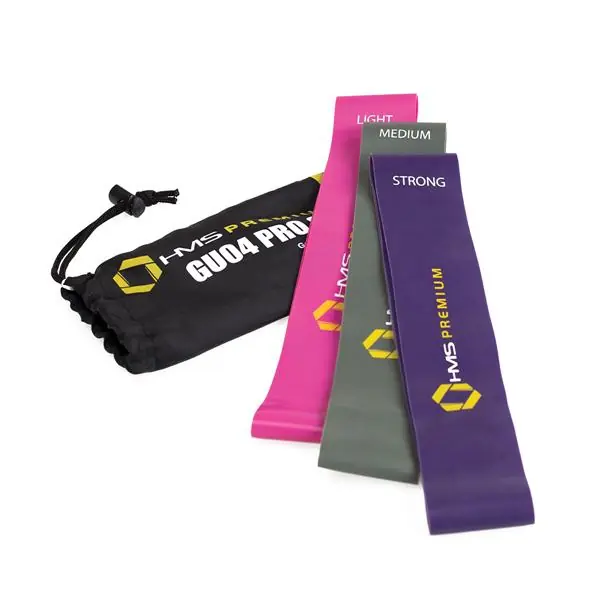 Sada fitness gum HMS GU04 PRO Set Cenově Výhodný