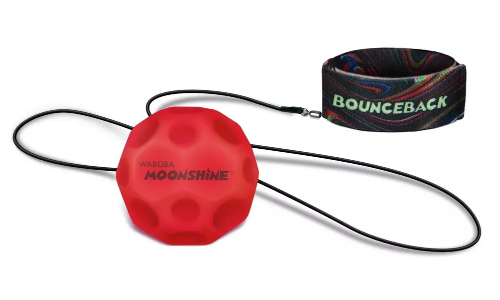 Waboba LED BOUNCEBACK Moonshine míček s lankem - červený Nejprodávanější