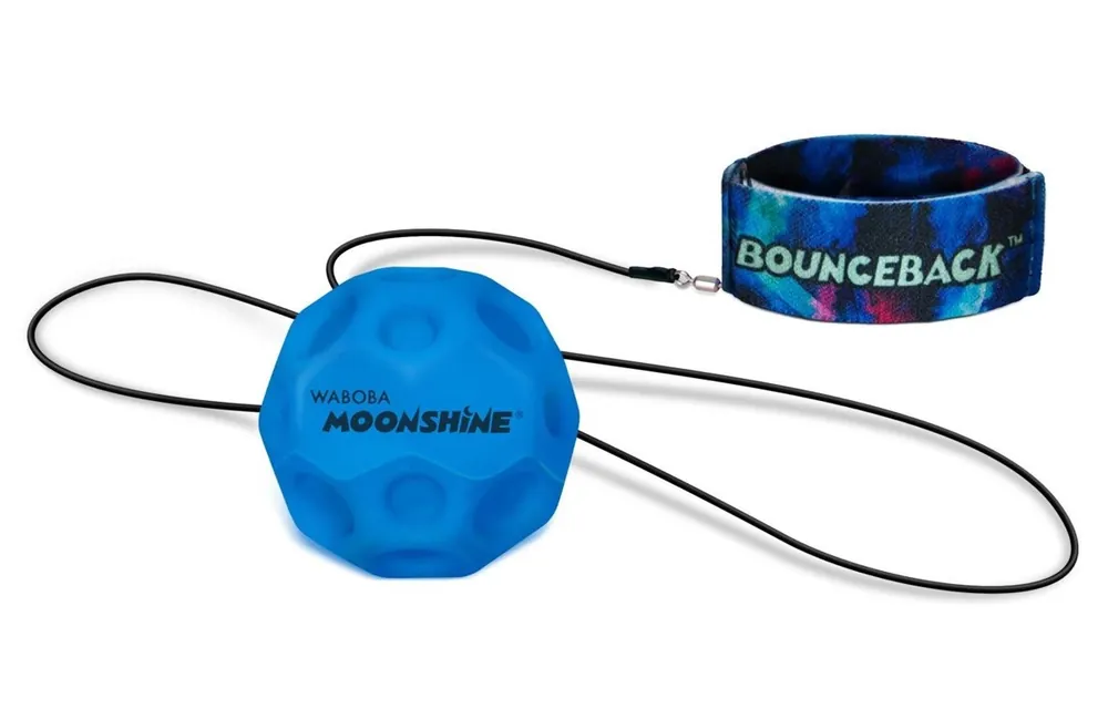 Waboba LED BOUNCEBACK Moonshine míček s lankem - modrý Výhodná Nabídka