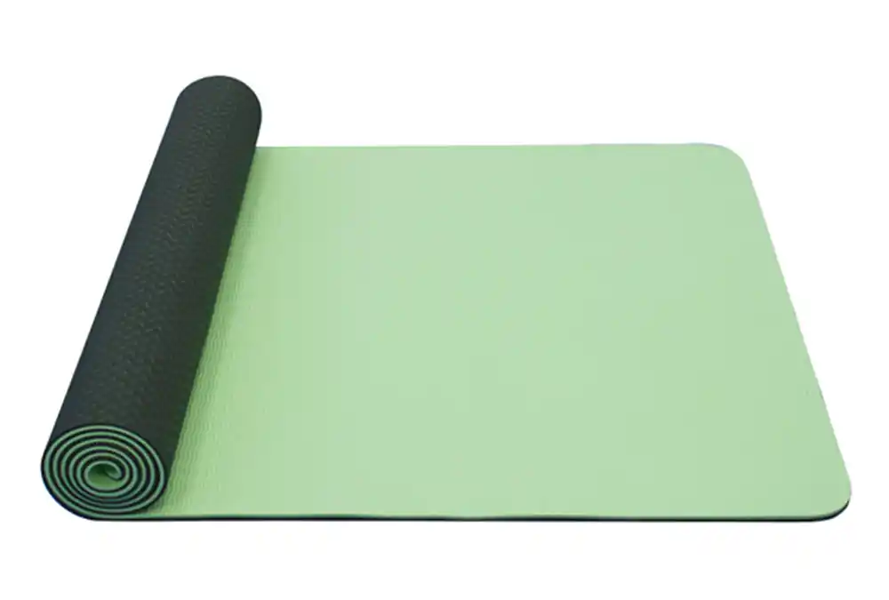 Cenově Výhodný Yoga mat dvouvrstvá TPE zelená