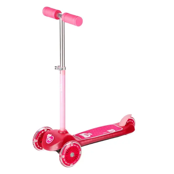 Rychlé Dodání Dětská koloběžka NILS Fun HLB001 LED růžová