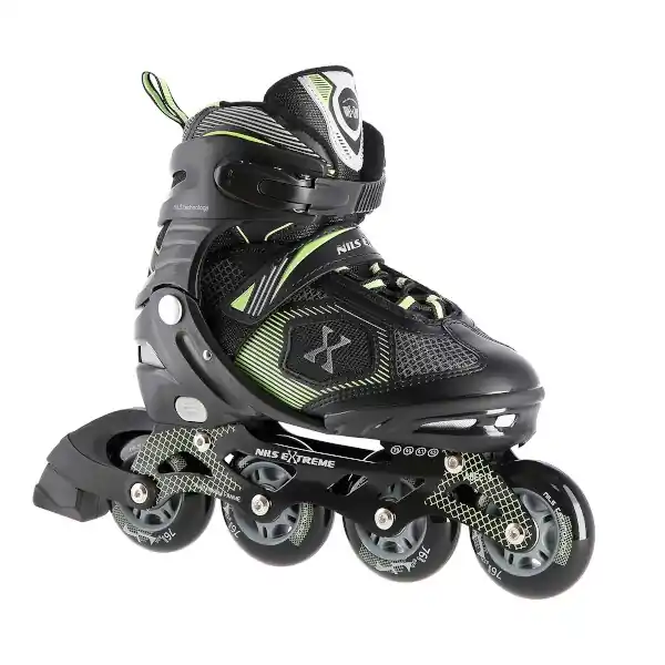 Levný Kolečkové brusle NILS Extreme NA9080, zelené - velikost S (31 - 34)