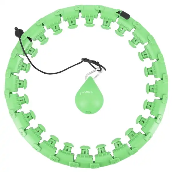 Masážní hula hoop HMS HHW12 plus size se závažím zelená Top Prodej
