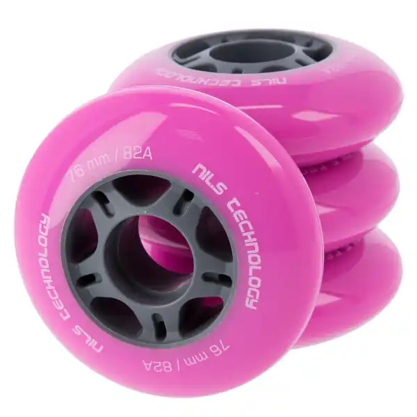 PU kolečka NILS EXTREME 76x24 mm růžové (4ks) Rychlé Dodání