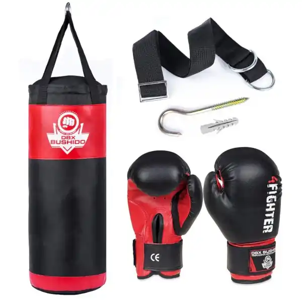 Sada pro trénink boxu DBX BUSHIDO DBX Kids60.2 červená Sezónní Sleva