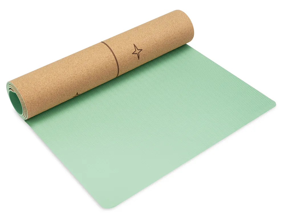 Spokey SAVASANA Yoga Mat korek Autentický