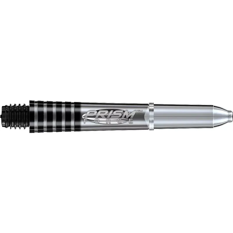 Výhodná Nabídka Násadky na šipky Winmau Prism force plastové krátké průsvitné černé