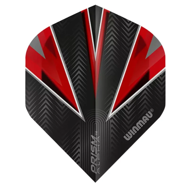 Sleva Letky na šipky Winmau ALPHA standard červené, černé