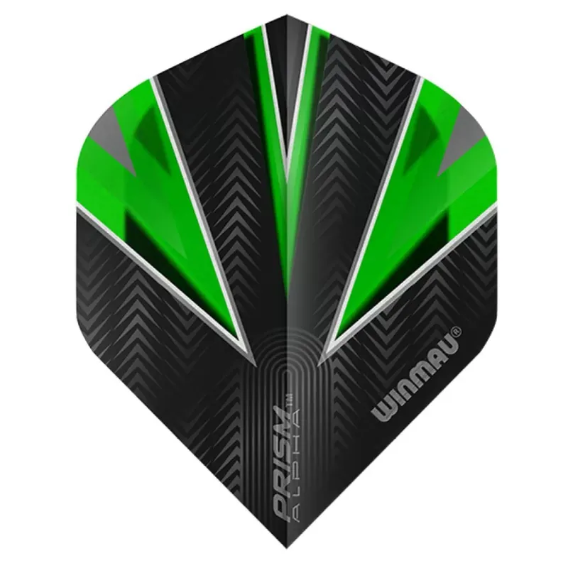 Letky na šipky Winmau ALPHA standard zelené, černé Aktuální