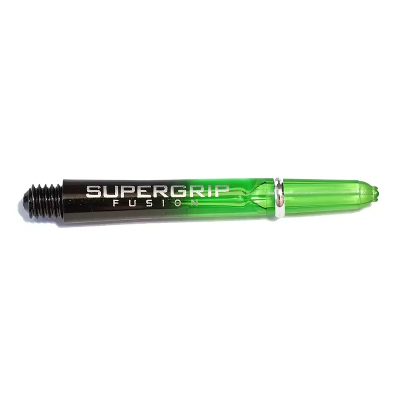Násadky na šipky Harrows Supergrip Fusion černé, zelené, středné Finální Výprodej