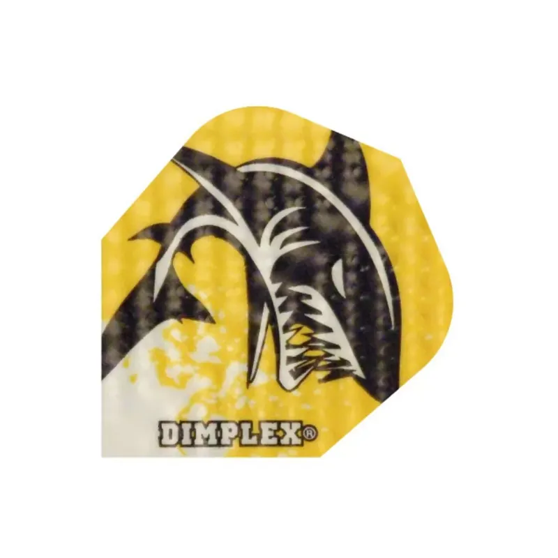 Autentický Letky na šipky Harrows Dimplex Shark, černé, žluté