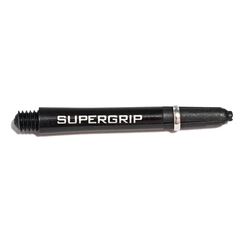 Násadky na šipky Harrows Supergrip černé, stříbrné, středné Novinka
