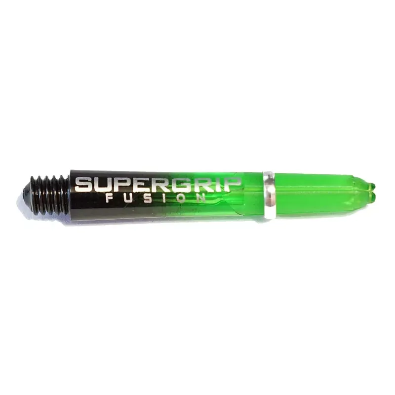 Autentický Násadky na šipky Harrows Supergrip Fusion černé, zelené, krátké