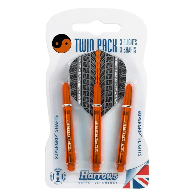 Letky a násadky na šipky Harrows Twin Pack Orange Nakupujte Hned
