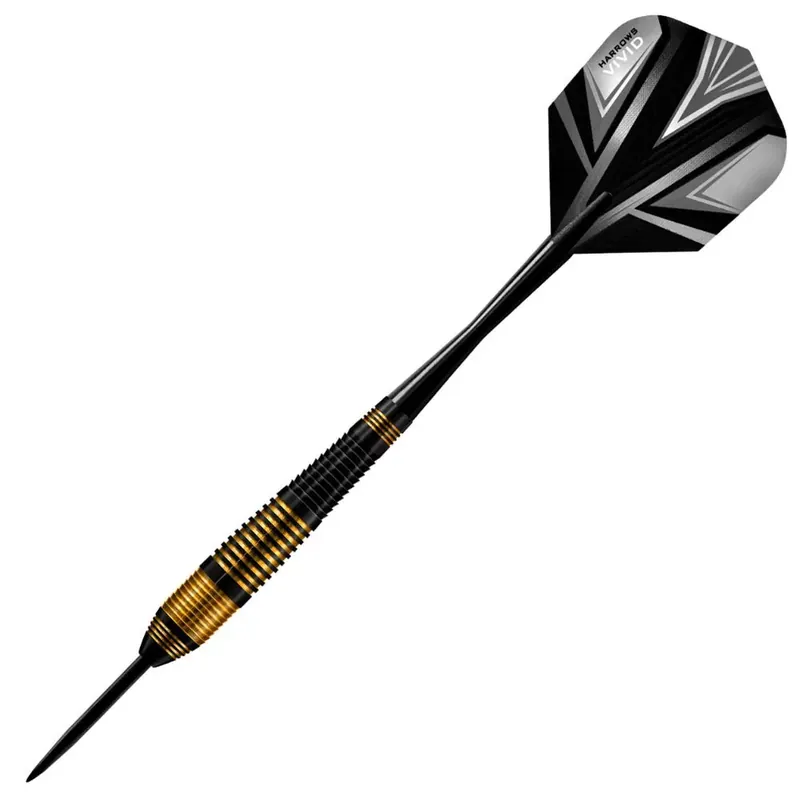 Sada steel šipek Harrows Vivid R černé 23g, brass Značkový
