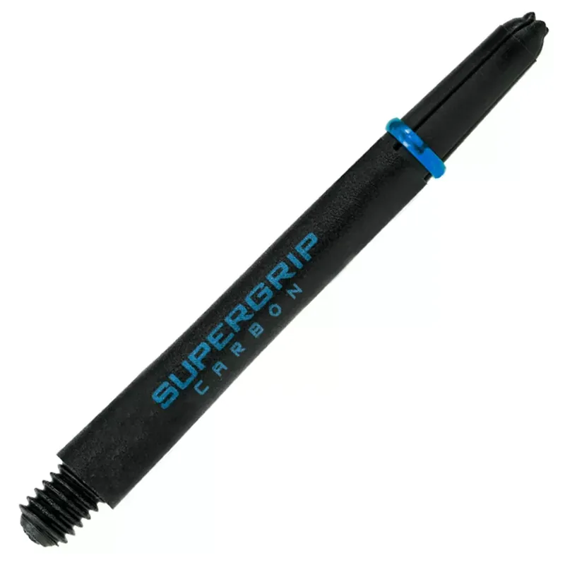 Násadky na šipky Harrows Supergrip Carbon krátké, aqua prsten Finální Výprodej