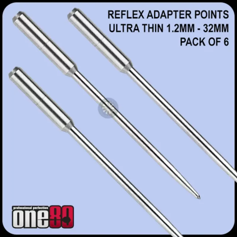 Nejprodávanější Hroty na šipky ONE80 steel Re-Flex Point s adapterem do standardních šipek