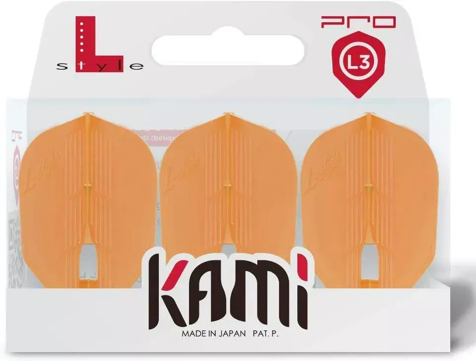 Nejprodávanější Letky na šipky L-Style Champagne Kami, L3, Shape, oranžové