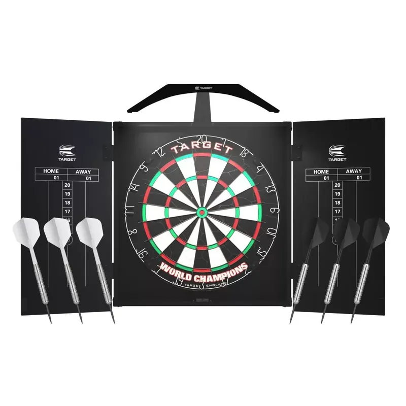 Nízká Cena Kompletní šípkový set Target ARC, terč, skříňka, osvětlení, 2 sety šipek