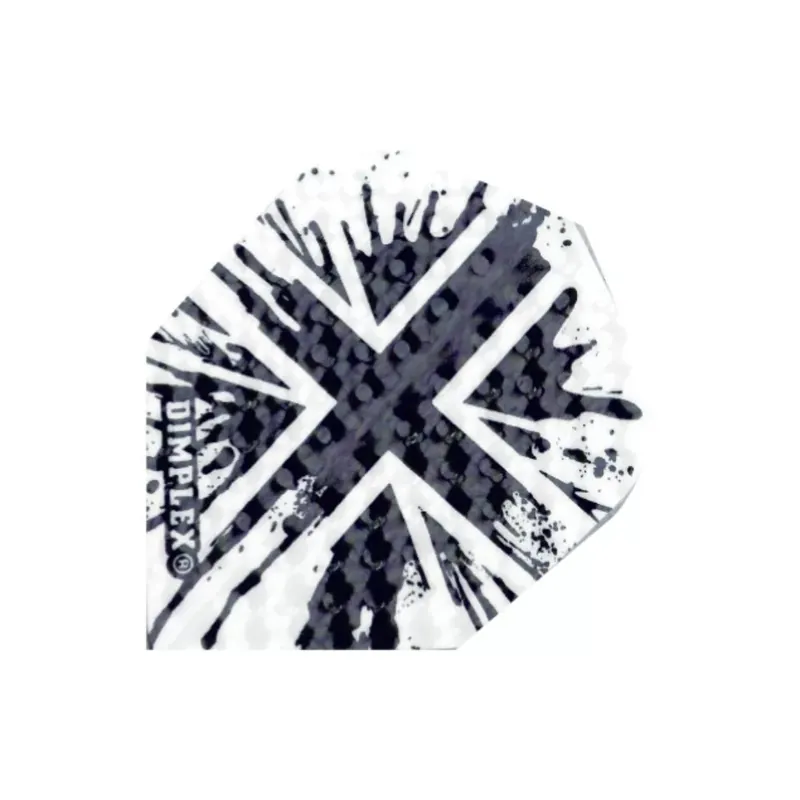 Letky na šipky Harrows Dimplex Union Jack černé, bílé Značkový