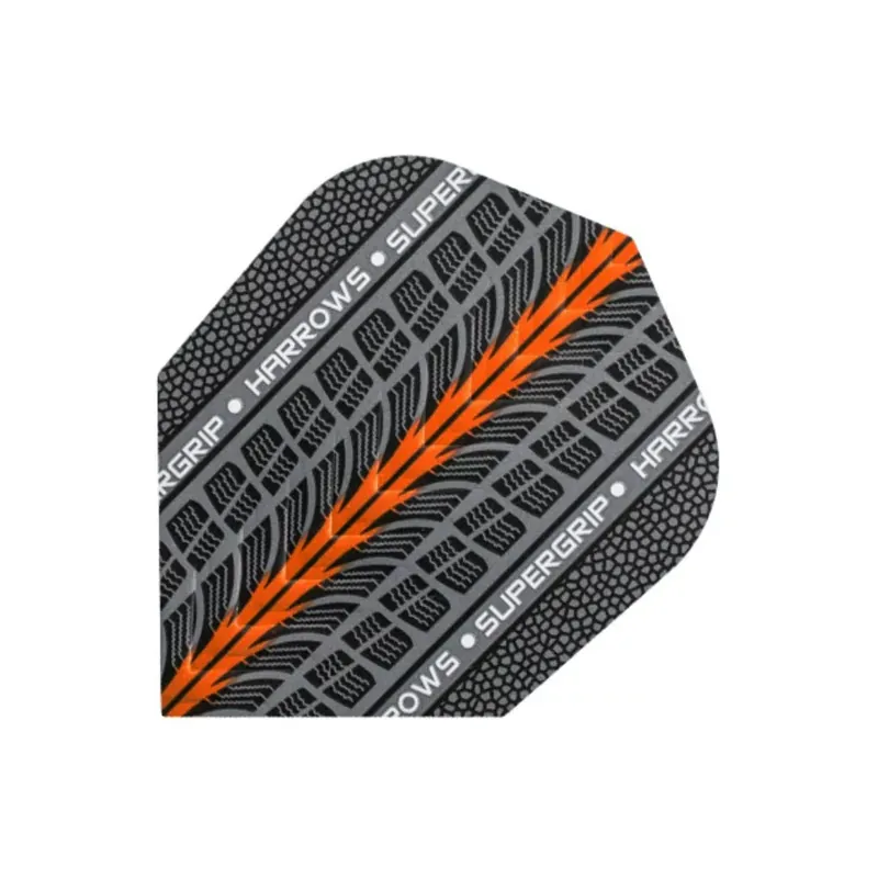 Letky na šipky Harrows Supergrip oranžové, šedé Autentický