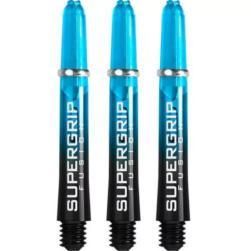 Výhodná Nabídka Násadky na šipky Harrows Supergrip Fusion černé aqua, krátké