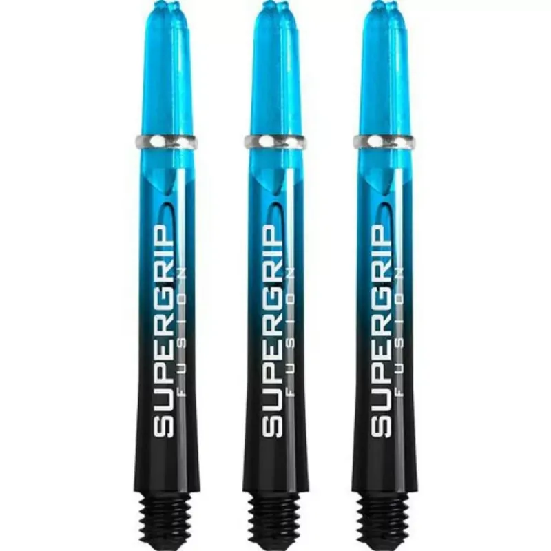 Dokud Zásoby Vydrží Násadky na šipky Harrows Supergrip Fusion černé, aqua, středné