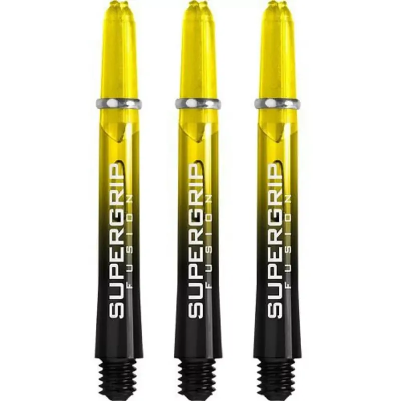Hit Sezóny Násadky na šipky Harrows Supergrip Fusion černé, žluté, středné
