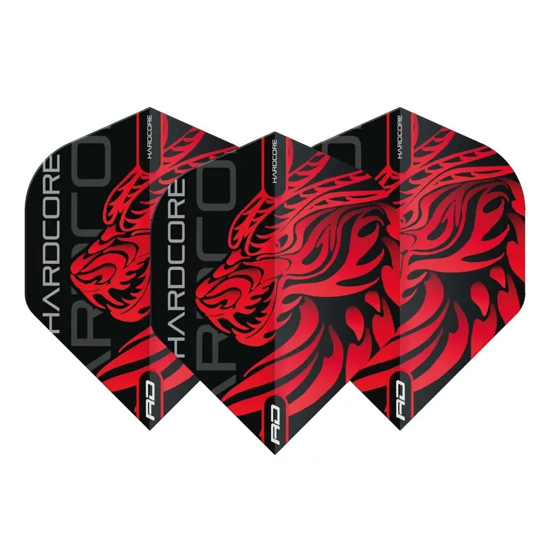 Letky na šipky Red Dragon Hardcore Johnny Clayton, extra tlusté Nejlepší Volba