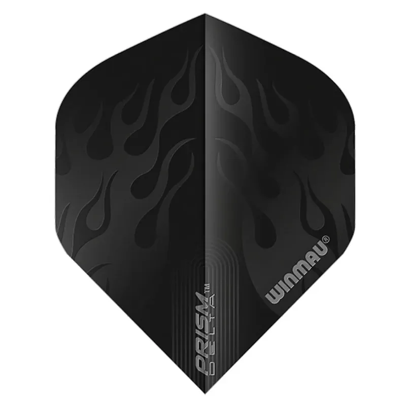 Letky na šipky Winmau ALPHA standard, černý plamen Omezená Nabídka