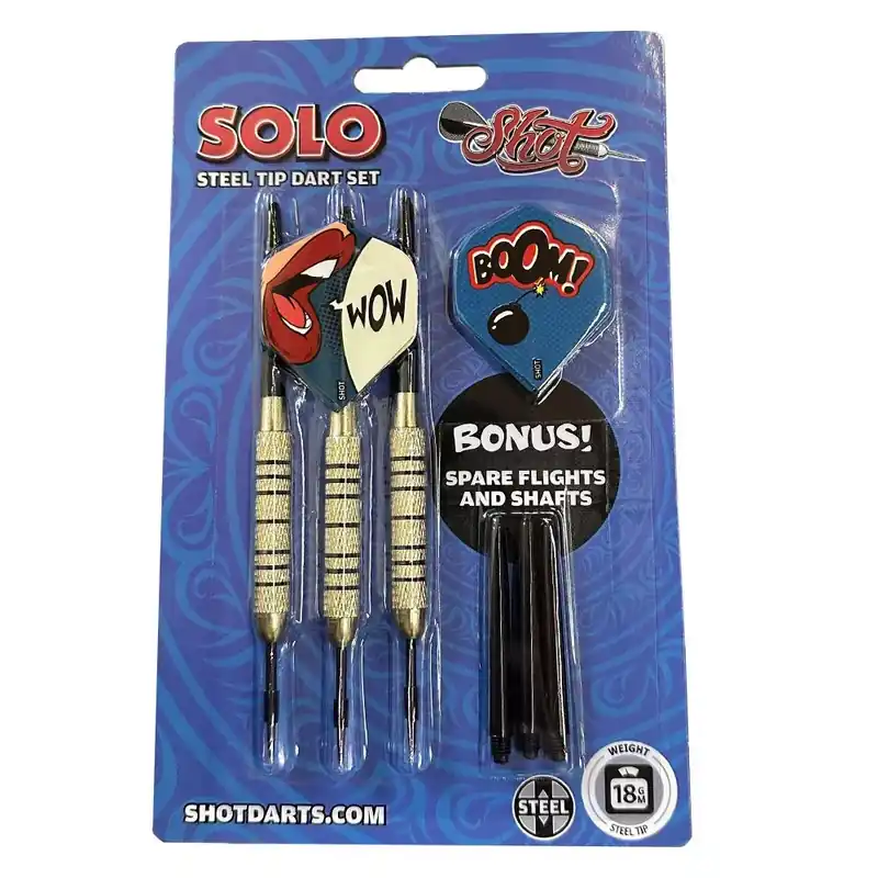 Šipky steel Shot Solo 18g, brass Cenový Hit