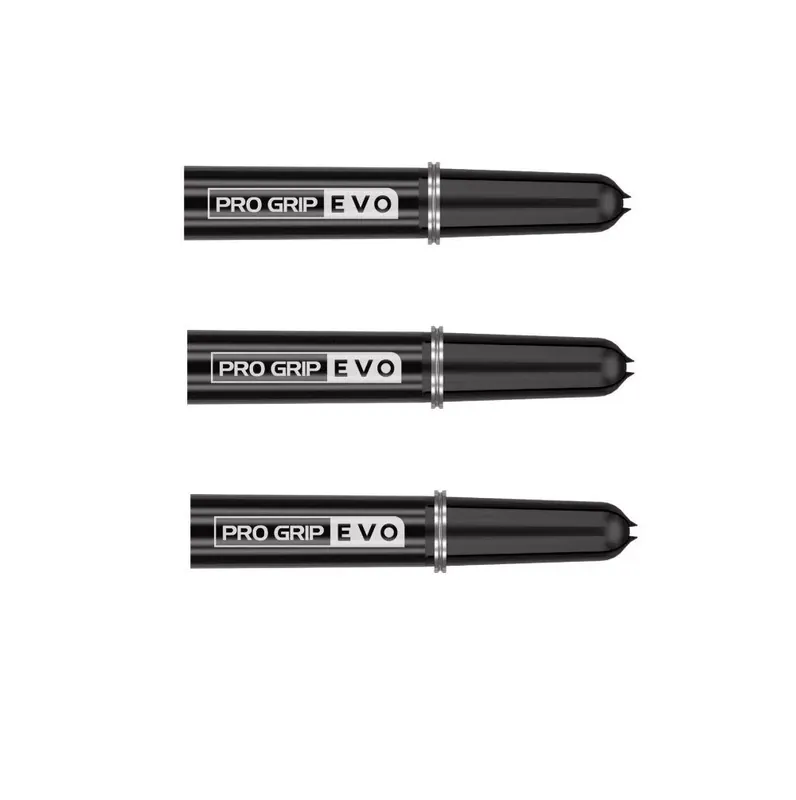 Vysoce Kvalitní Top na násadky Target Pro Grip Evo AL, černé, 9 ks