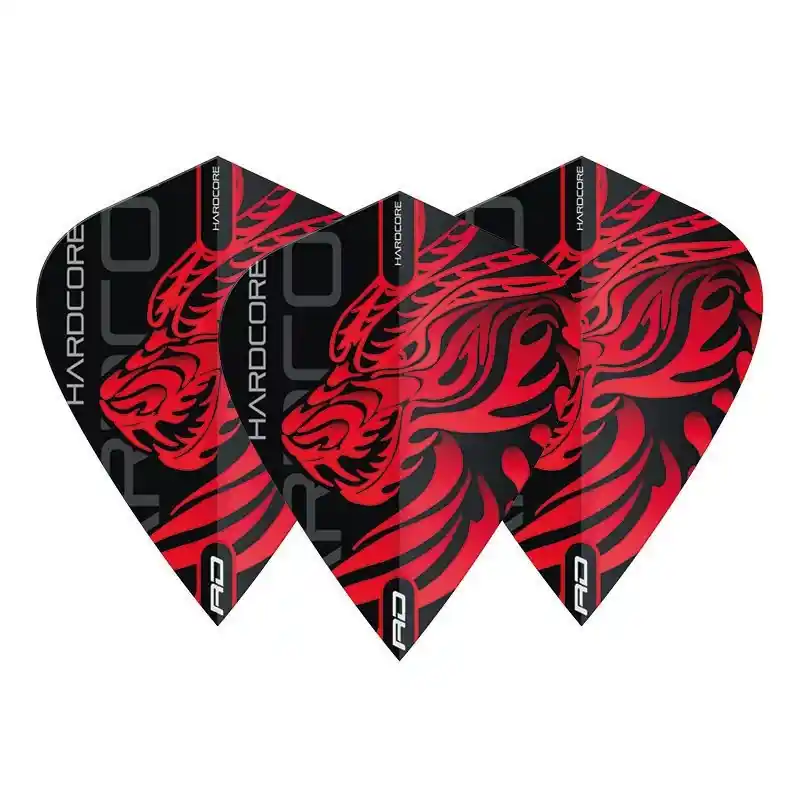 Aktuální Letky na šipky Red Dragon Hardcore Johnny Clayton, Kite 100 mikronů
