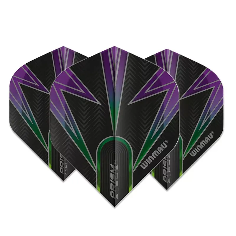 Sezónní Sleva Letky na šipky Winmau Prism Alpha standard černá a fialová