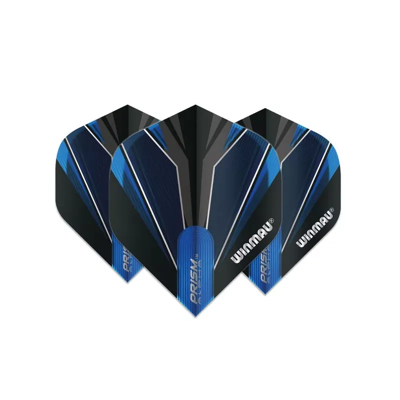 Vysoce Kvalitní Letky na šipky Winmau Prism Alpha černo-modré, standardní