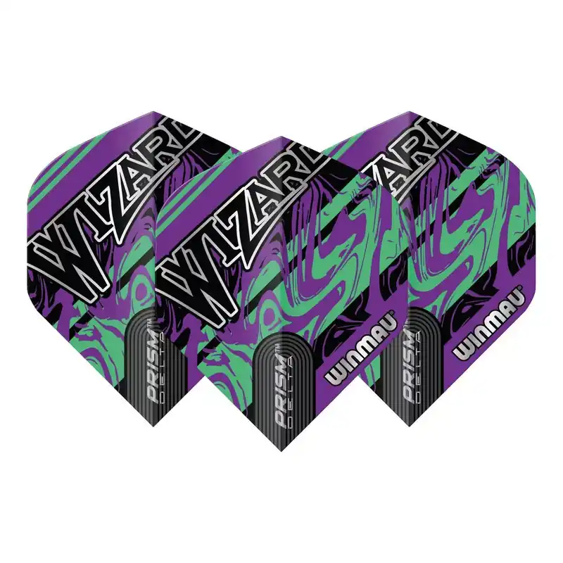 Nakupujte Hned Letky na šipky Winmau Prism Delta Simon Whitlock Wizard, fialovo-stříbrné
