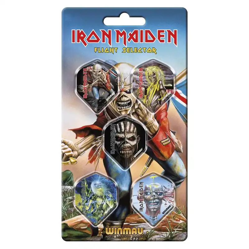 Autentický Letky na šipky Winmau Iron Maiden, extra hrubé